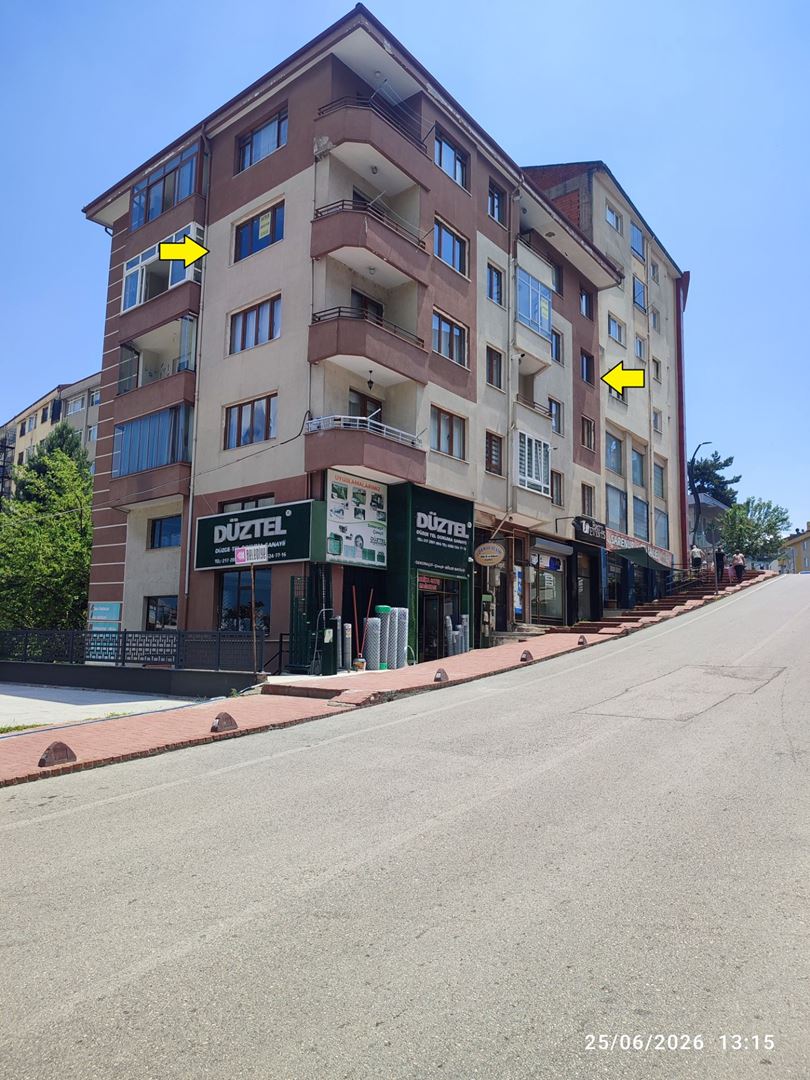 Bolu İHSANİYE Mah. Stadyum Cad. Önü Açık 3+1 Satılık Köşe Daire